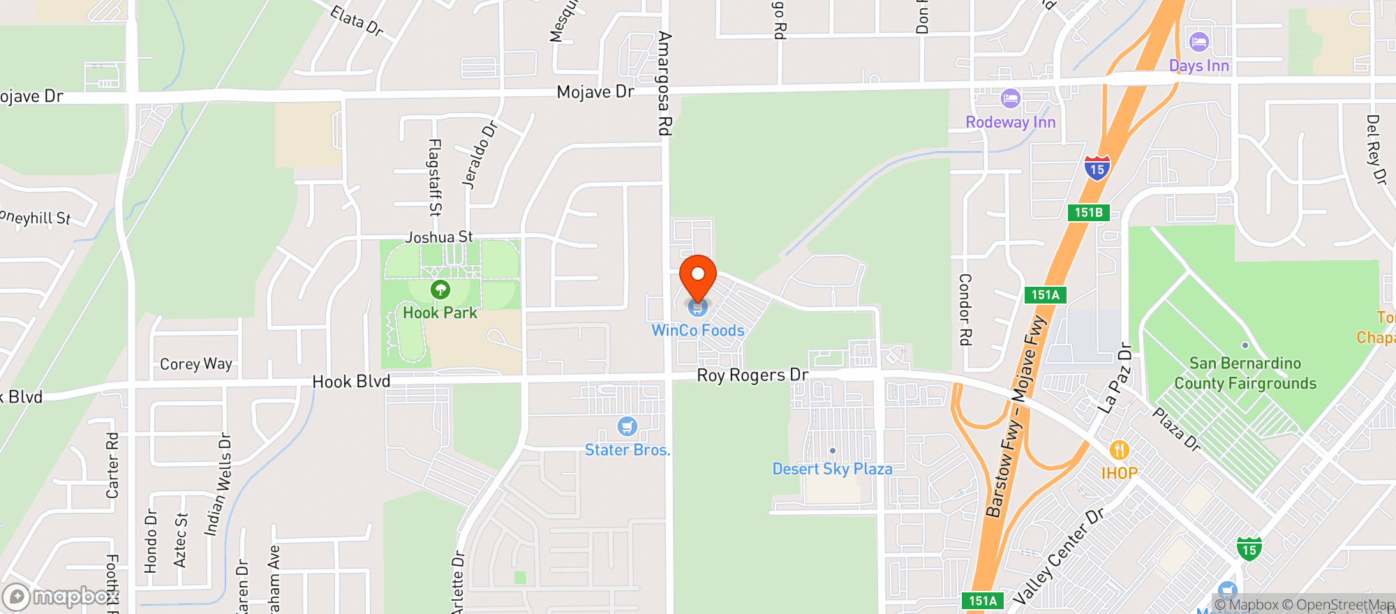 Map showing Winco Foods #67