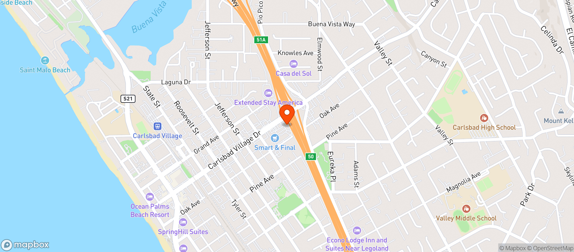 Map showing Golden Tee Cocktail Lounge