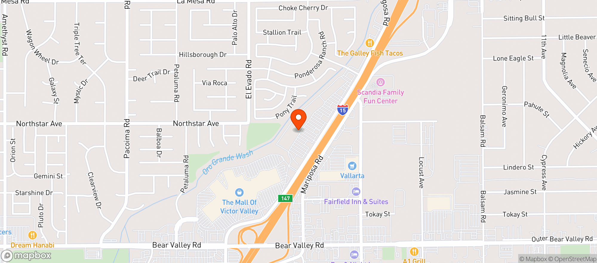 Map showing Sprouts Farmers Mrkt