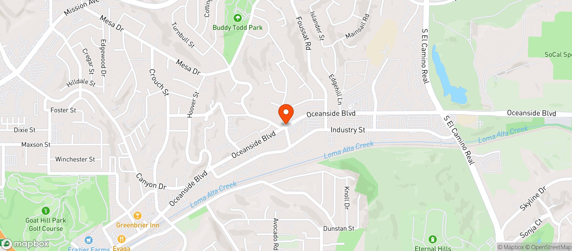Map showing Beverage House Liquor - 31 - Oceanside
