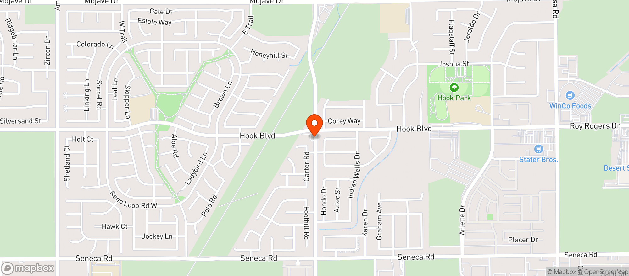 Map showing Michaels Market & Liquor