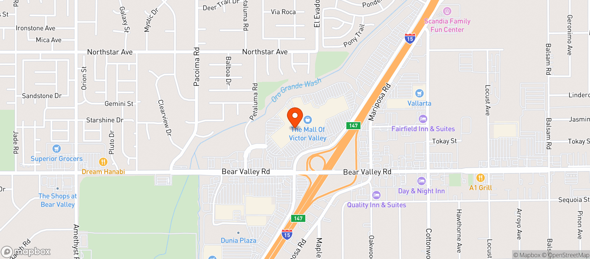 Map showing Gnc