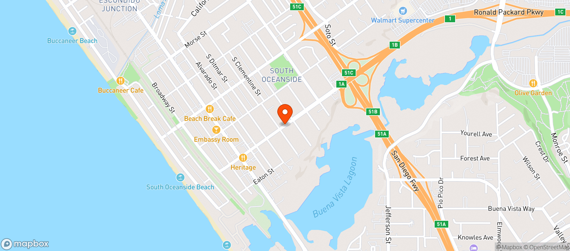 Map showing Ulbp - Vista