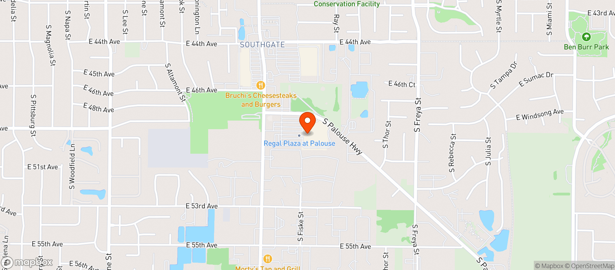 Map showing Target