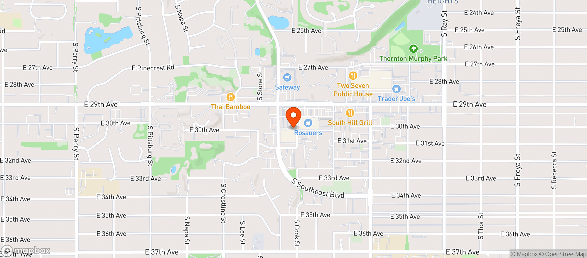 Map showing Natural Grocers by Vitamin Cottage - Natural Grocers by VC_Spokane - South Hill (SK) - 00100015473