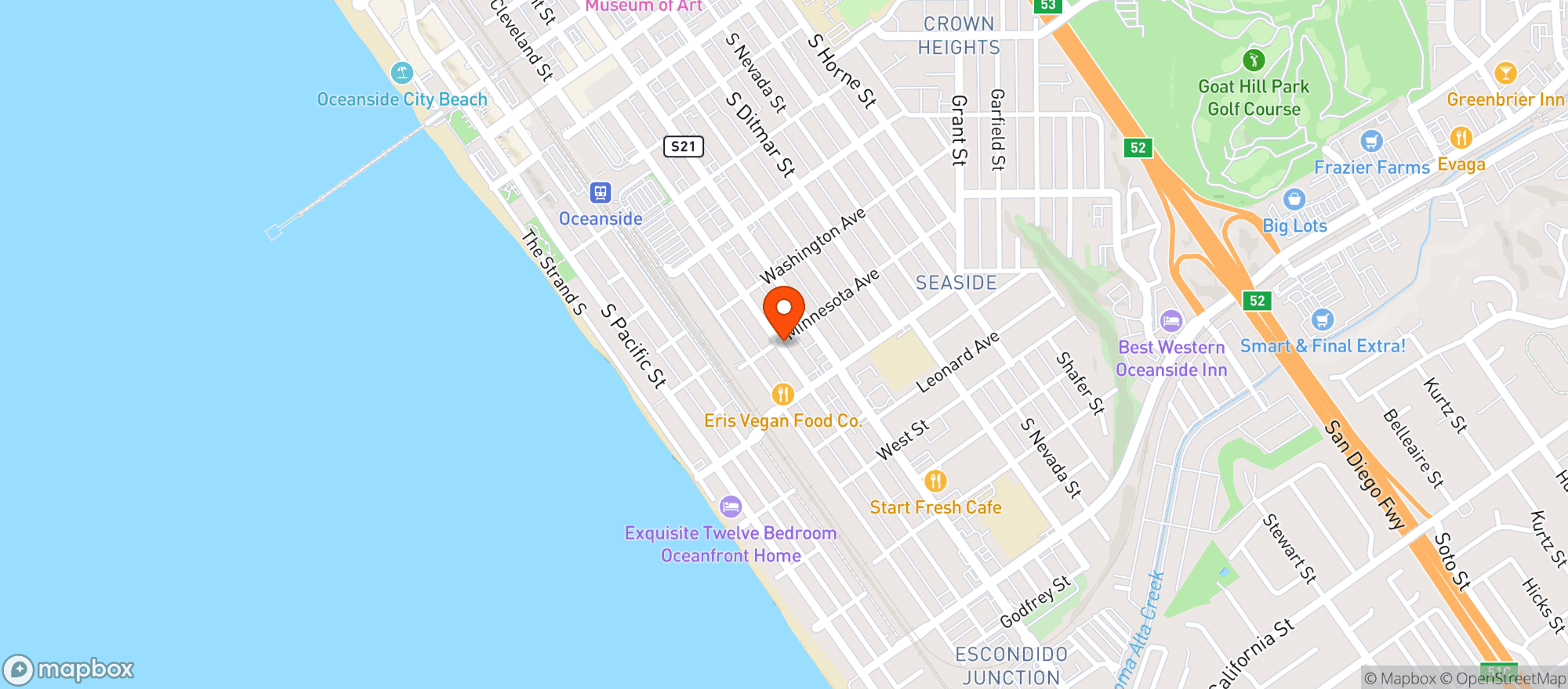 Map showing Bueno Wine & Goods