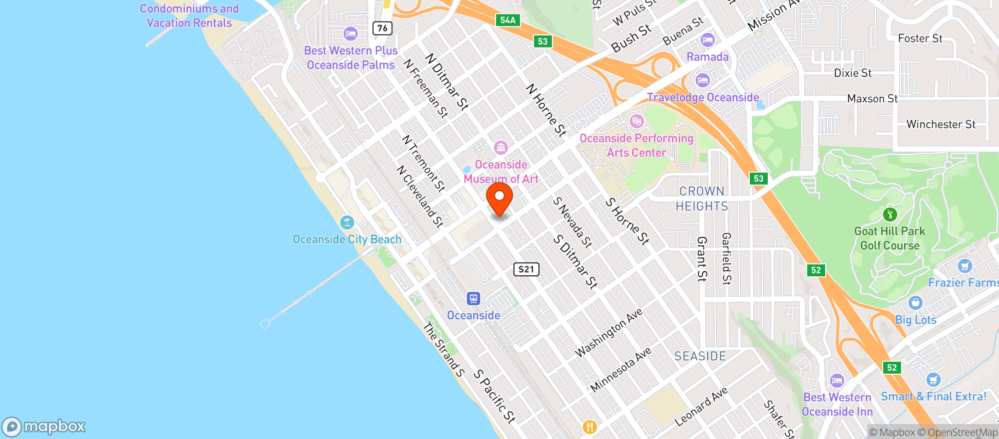 Map showing Quick Korner Market