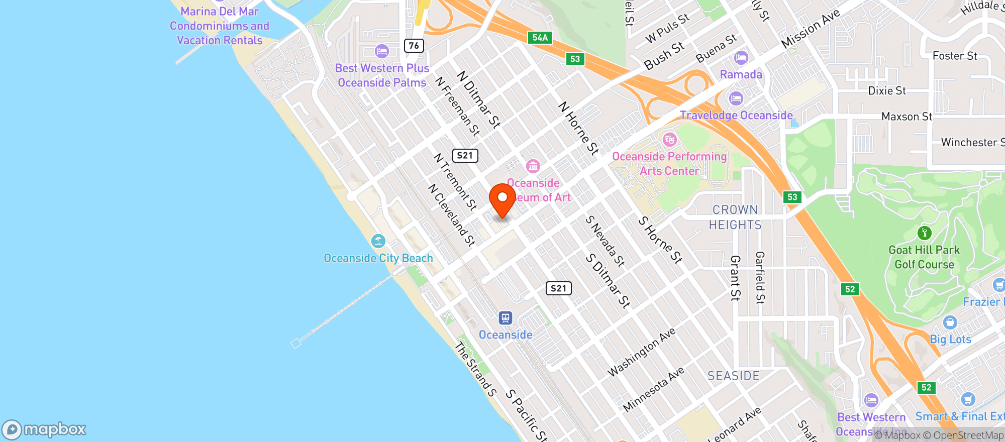 Map showing Eat Crispy Burger