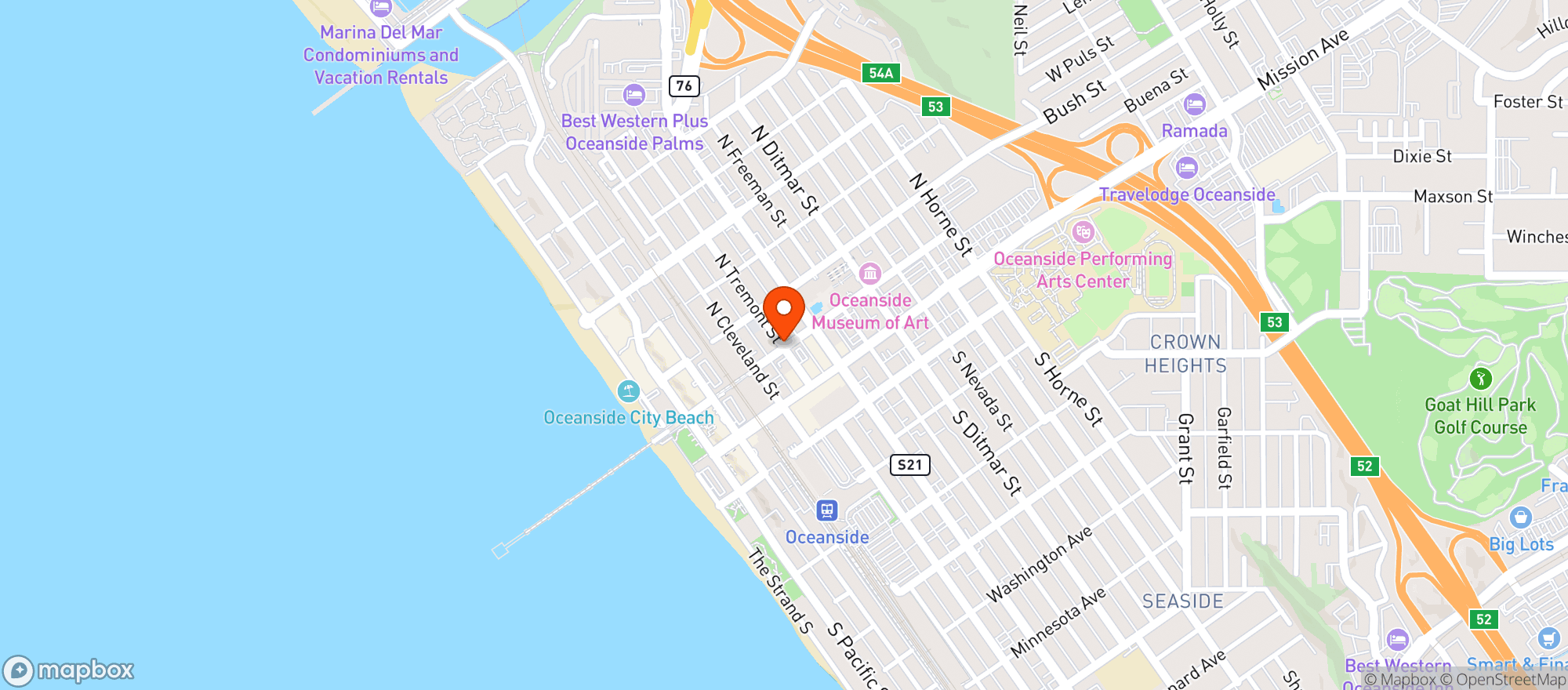 Map showing Lobby Tiki Bar