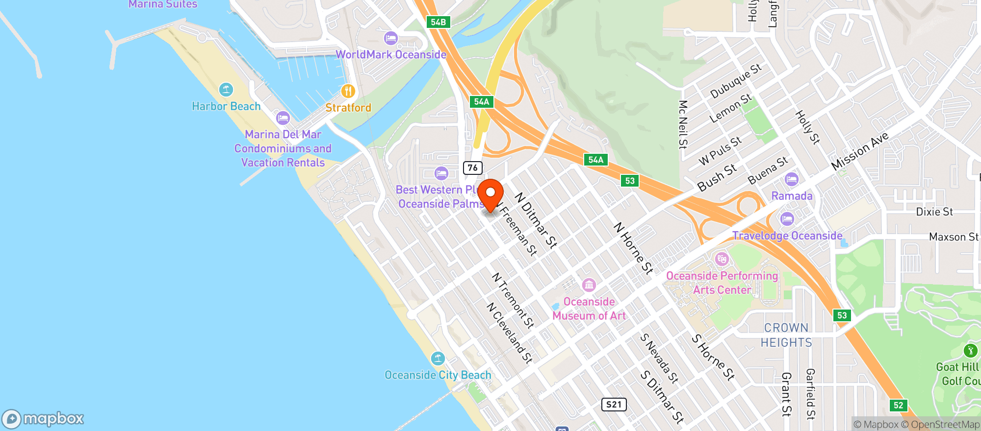 Map showing Uncle Anthony's Local Market