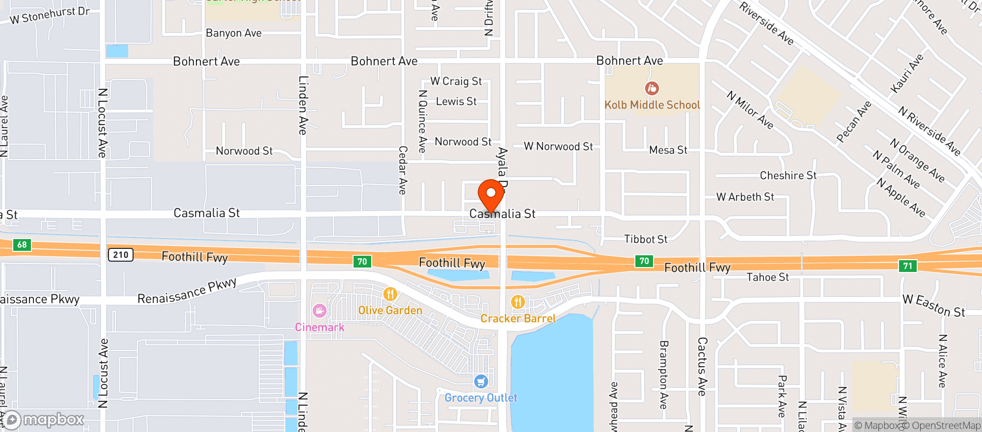 Map showing Bleu Wine & Spirits