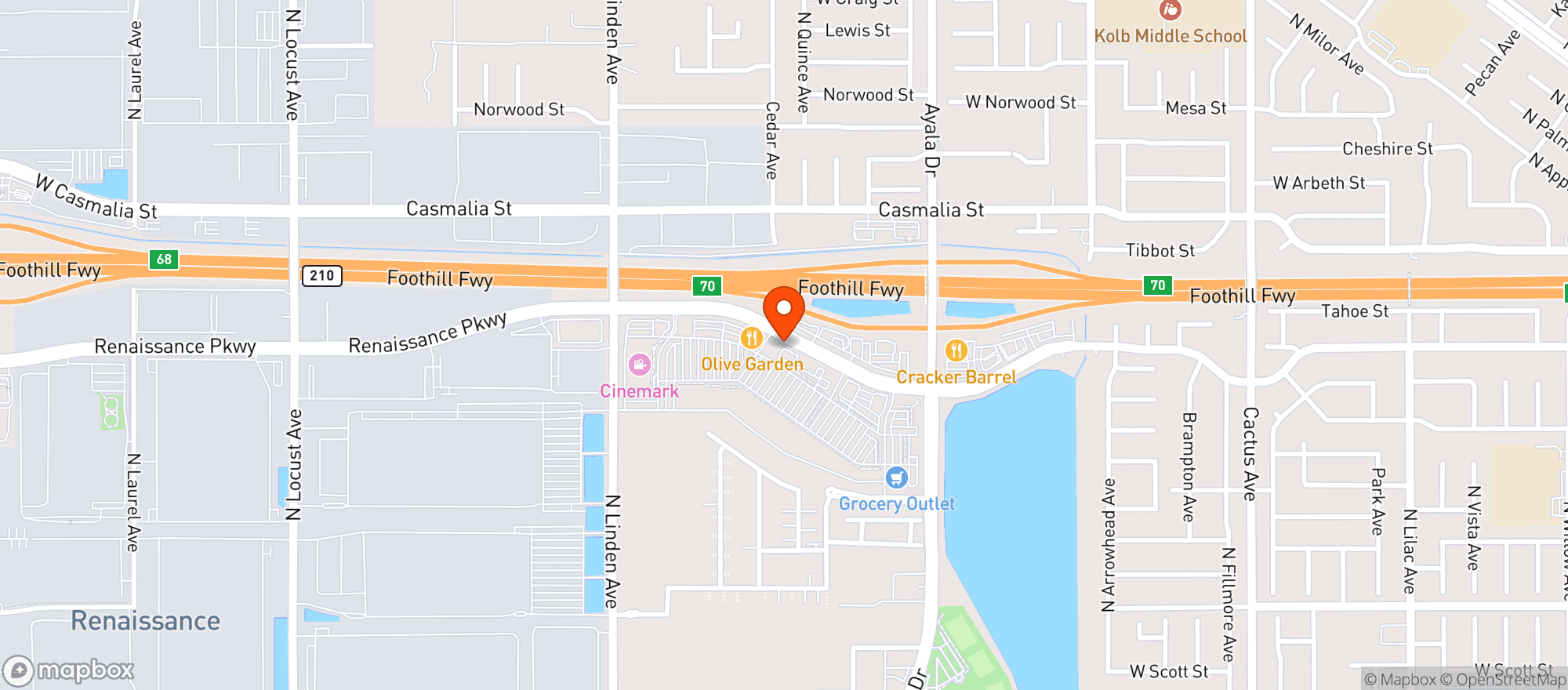 Map showing Septembers Taproom & Eatery - Rialto