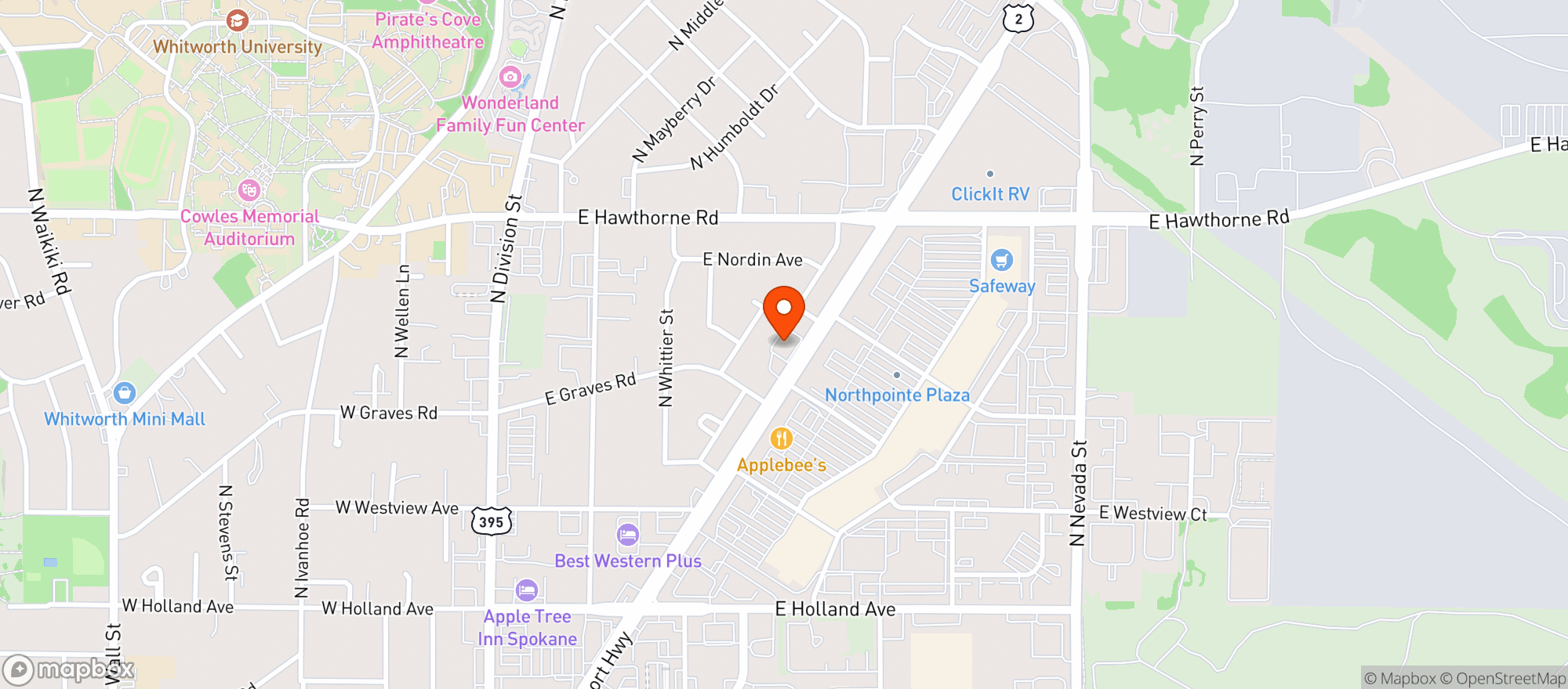 Map showing Eddies Kitchen