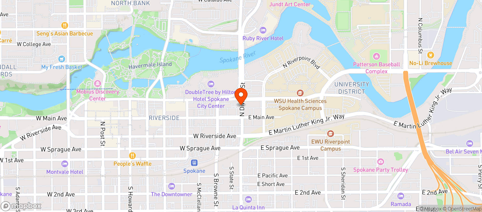 Map showing Borracho Tacos & Tequileria