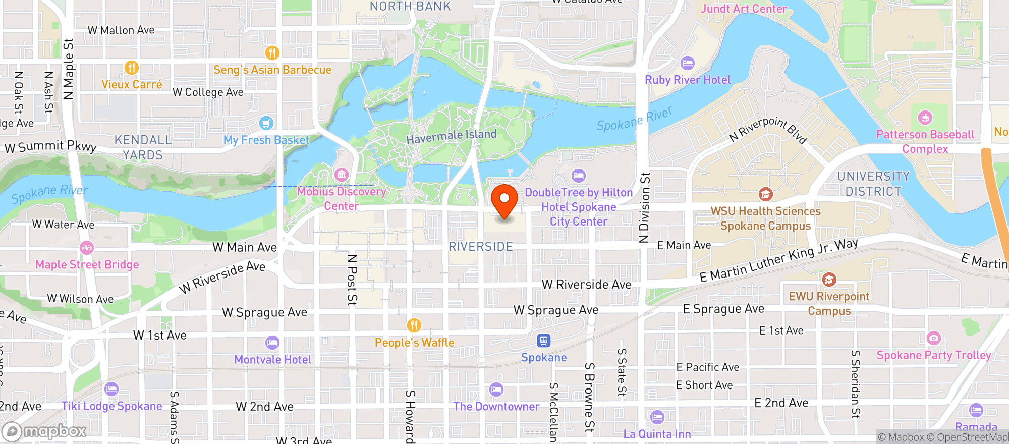 Map showing The Davenport Grand