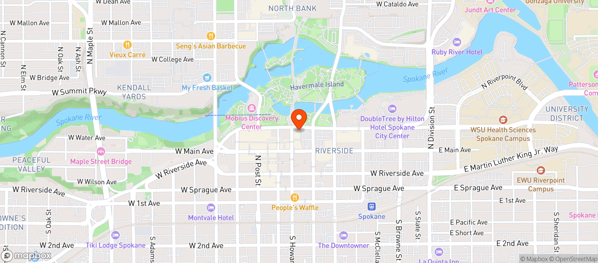 Map showing Odohertys Irish Grill