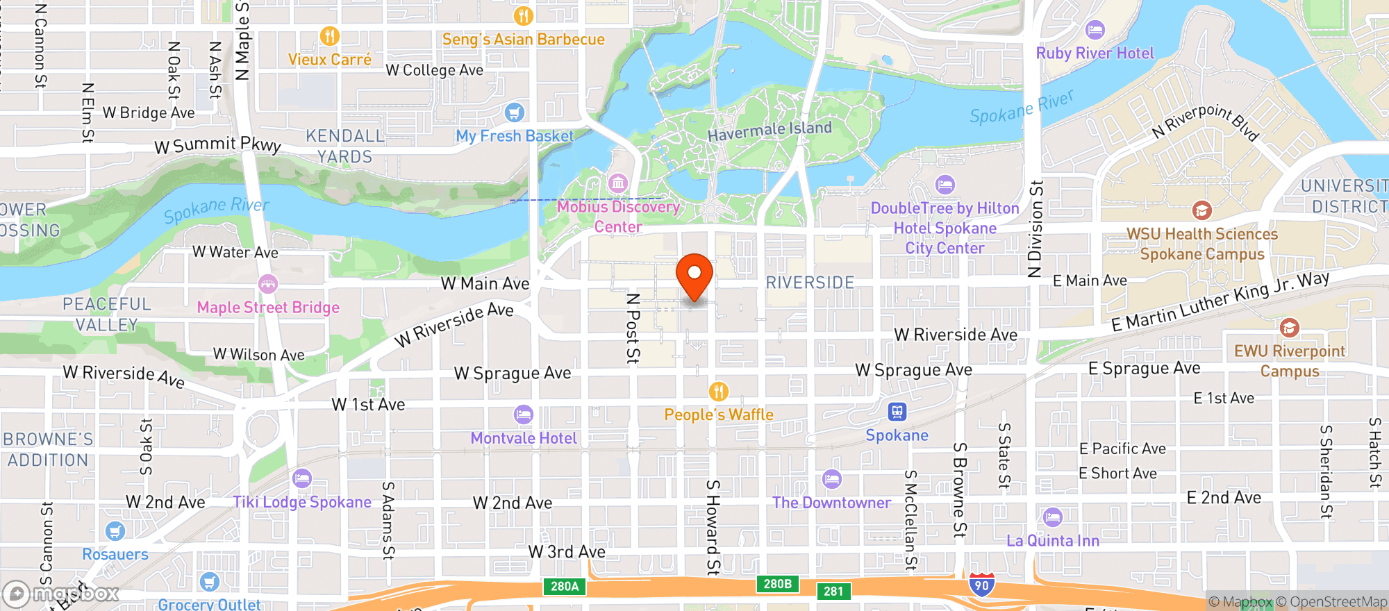 Map showing Trvst