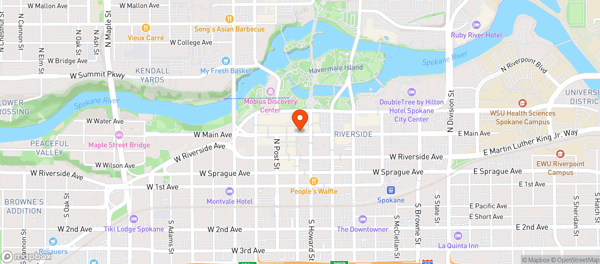 Map showing Flatstick Pub