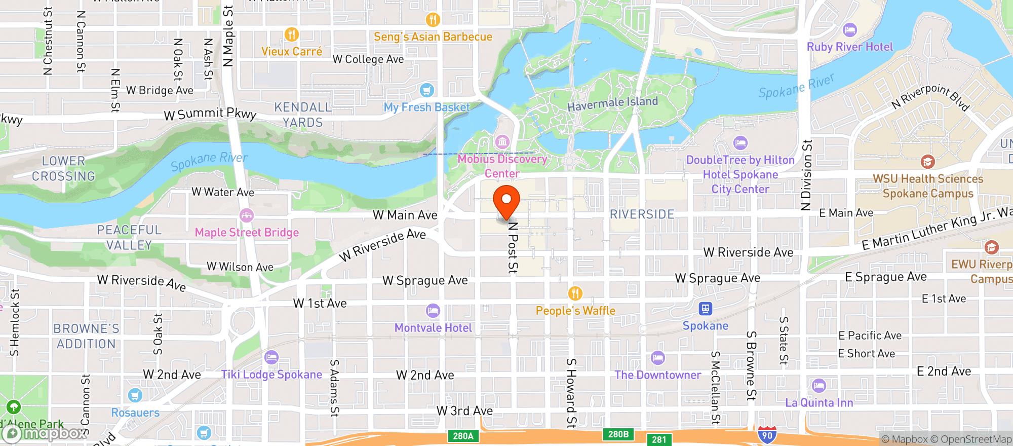 Map showing P F Changs China Bistro #9818