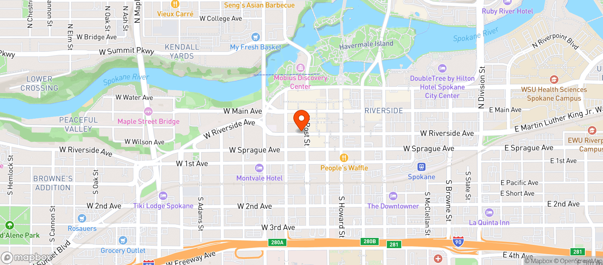 Map showing House Of Brunch