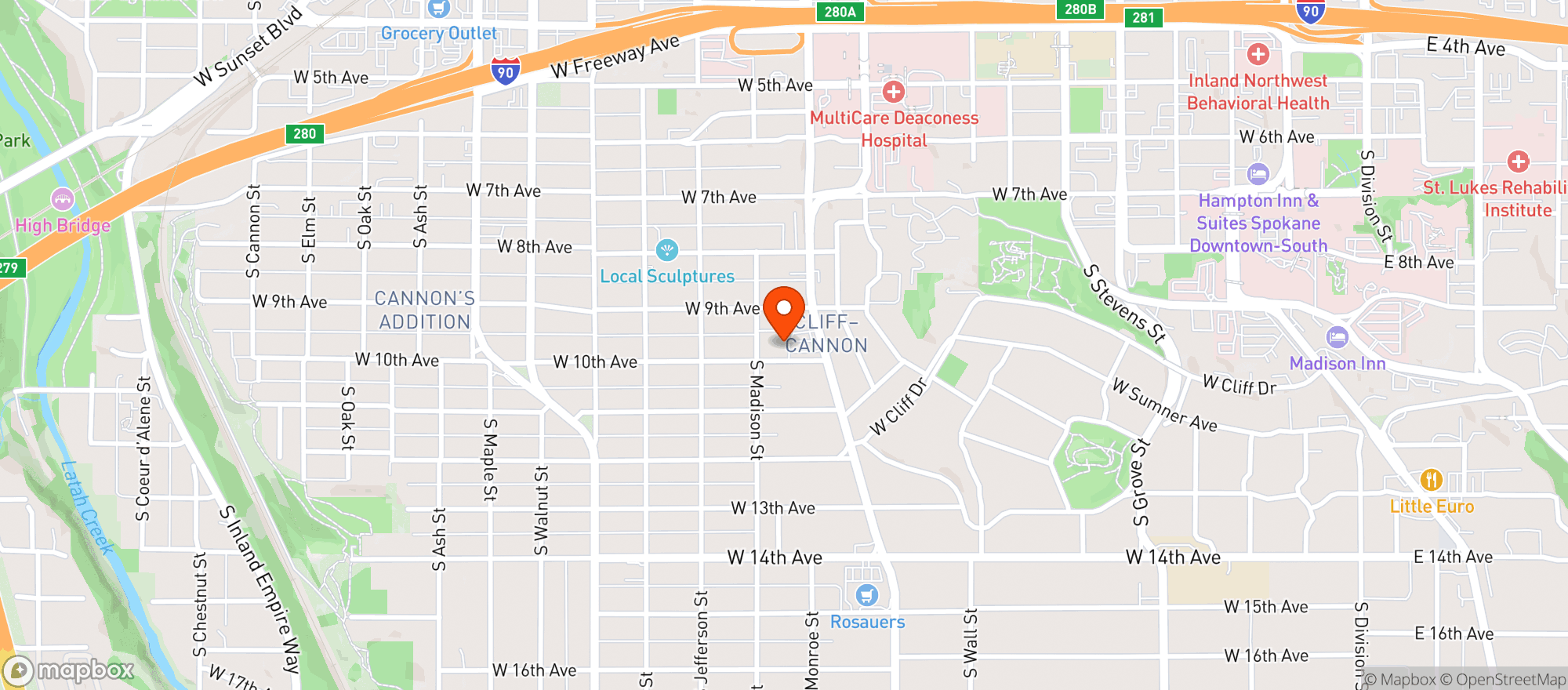 Map showing HUCKLEBERRY S #60(M)