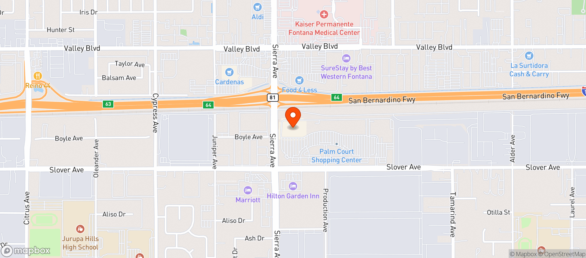 Map showing Target Store #660