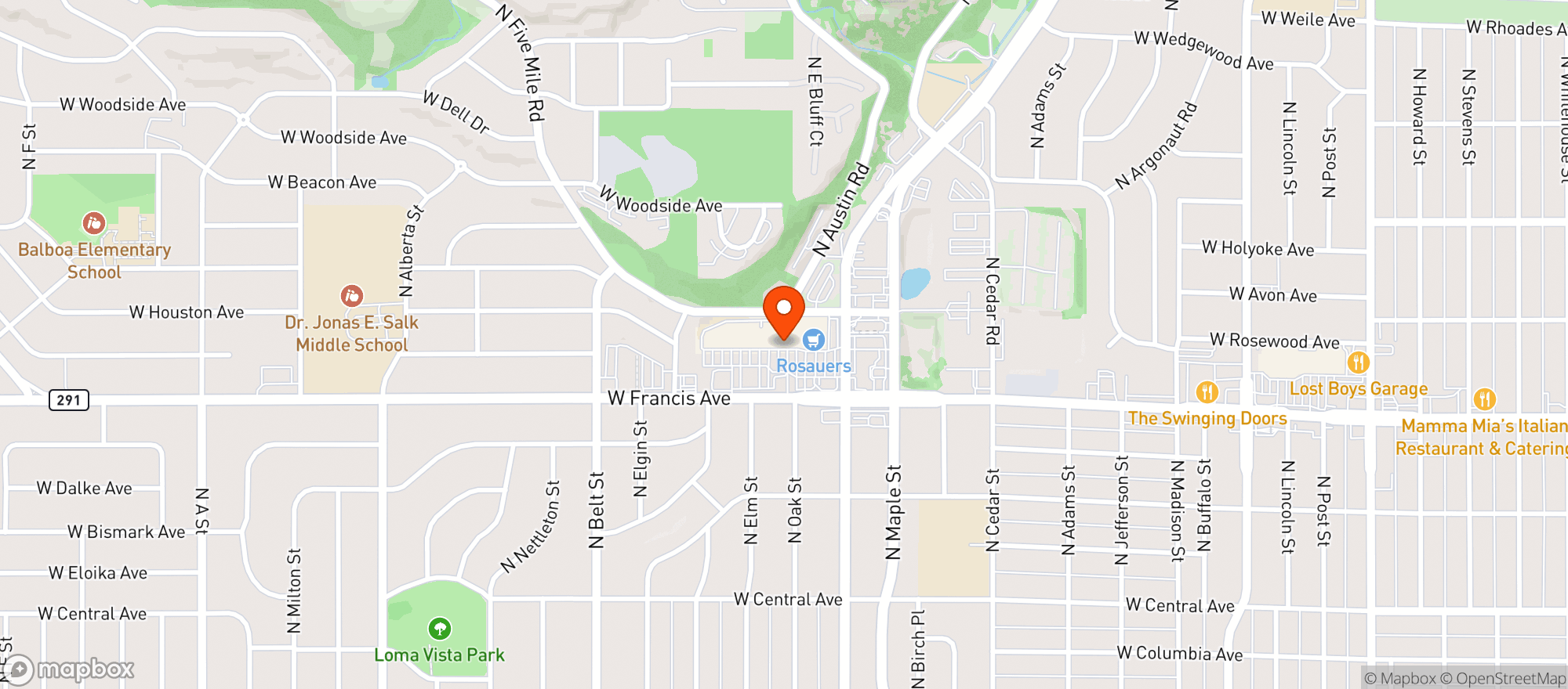 Map showing Gnc