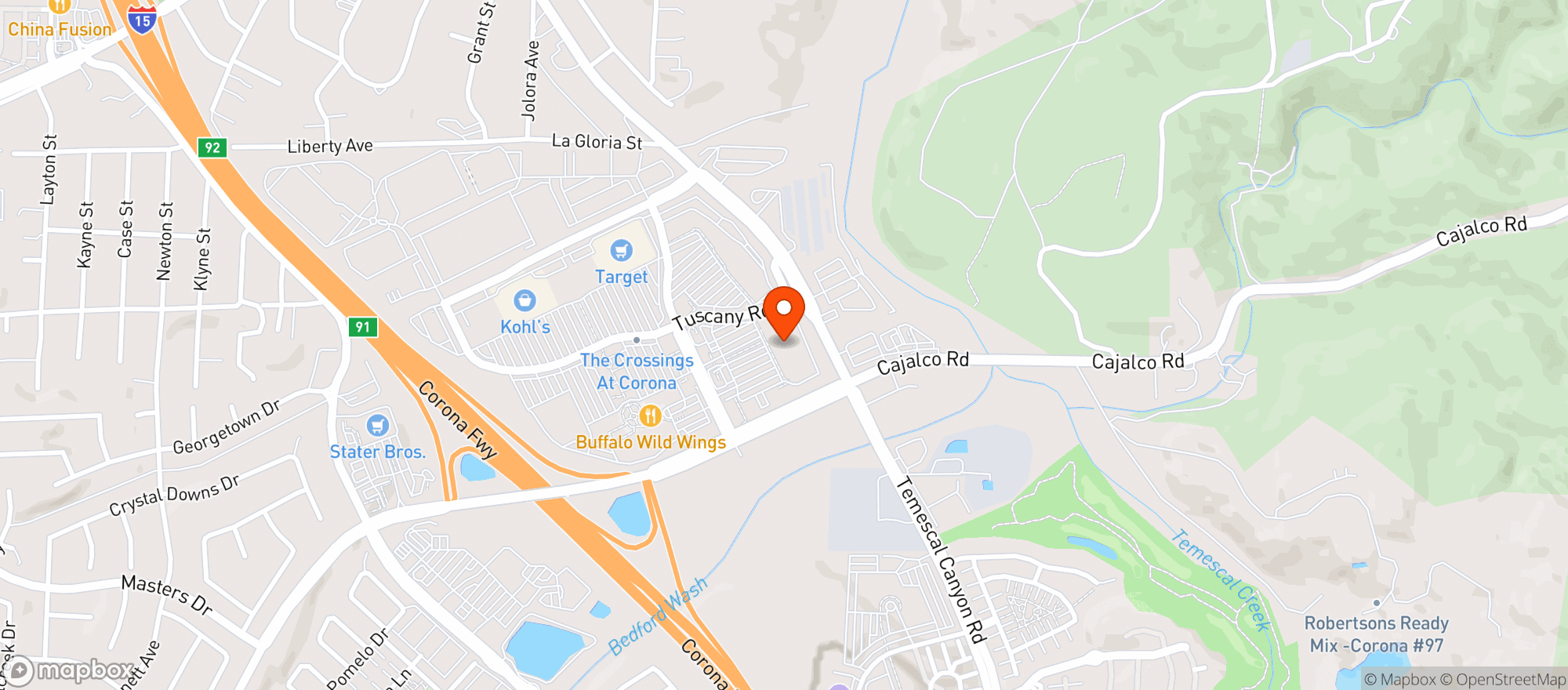 Map showing BevMo