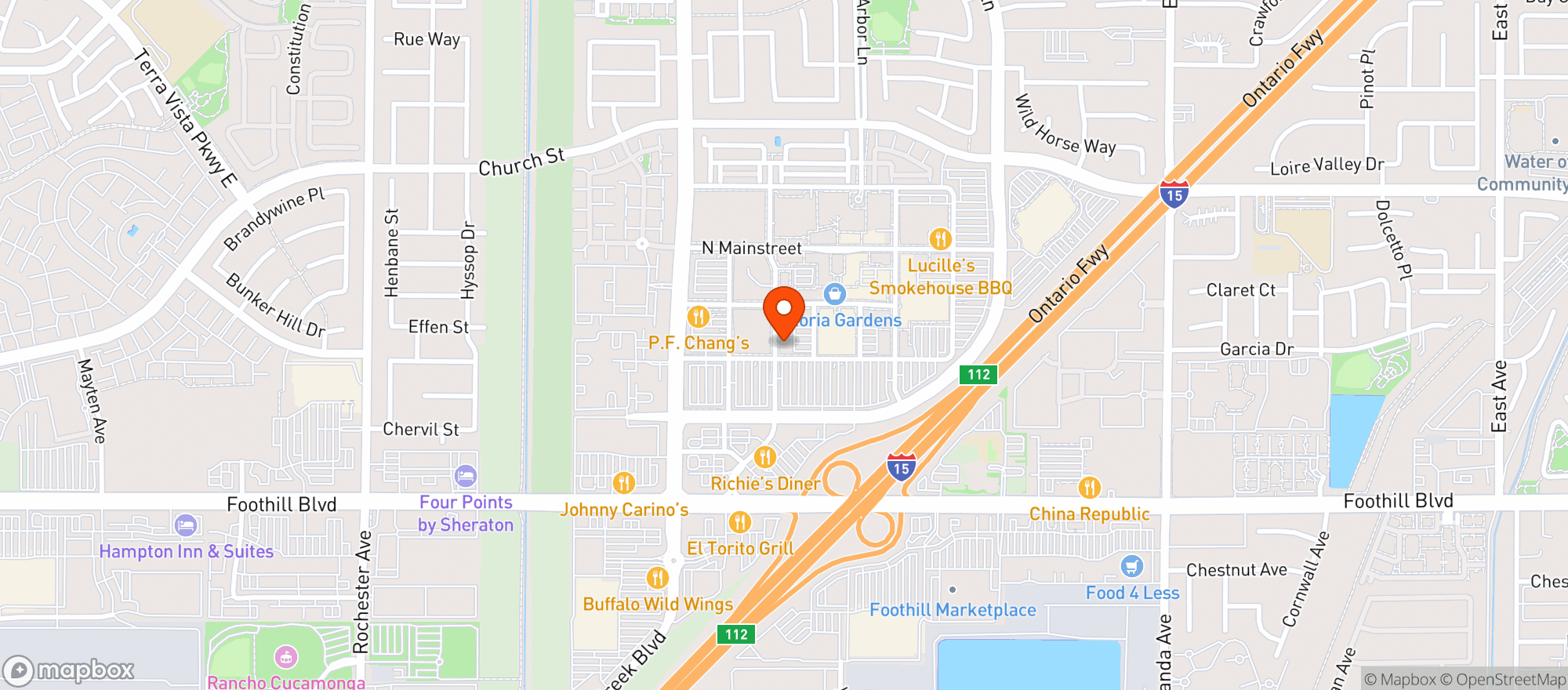 Map showing Flemings Prime Steakhouse
