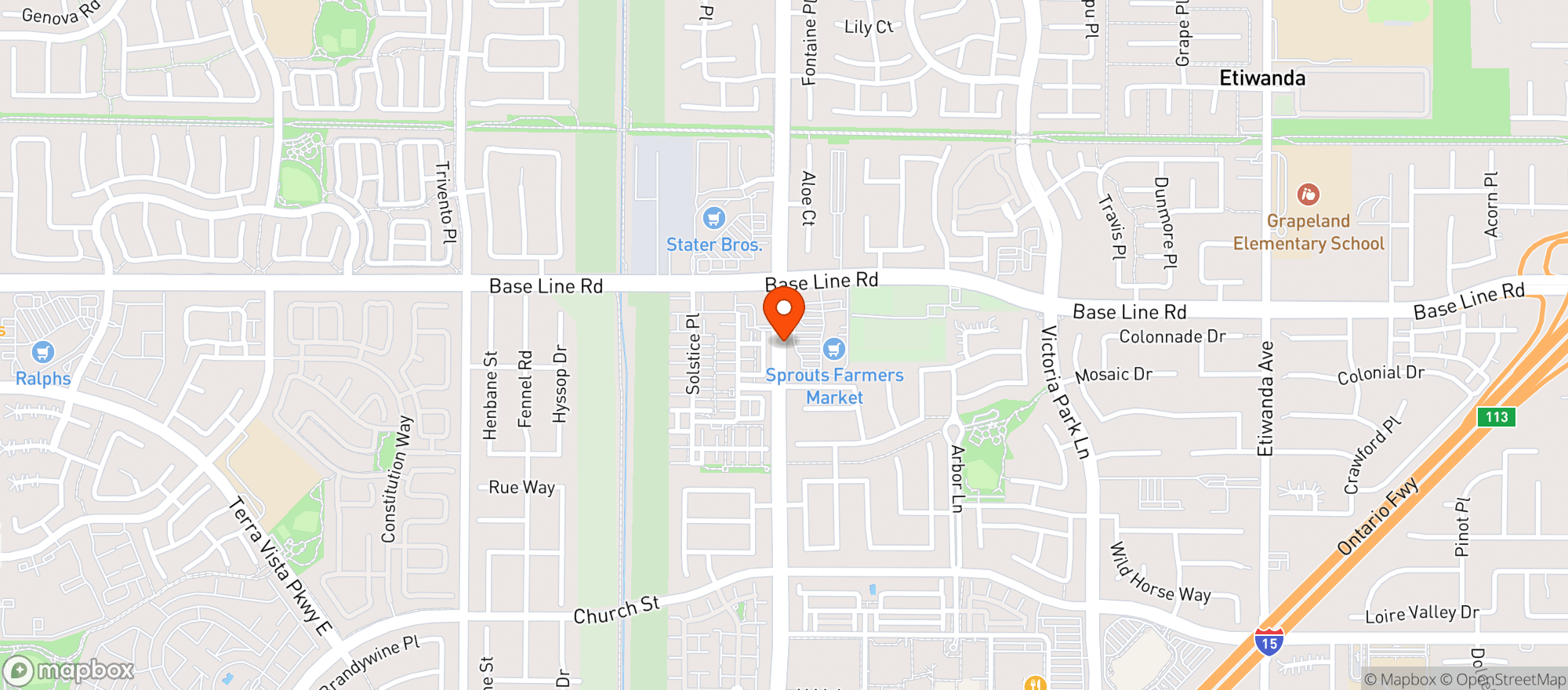 Map showing Sprouts Farmers Market