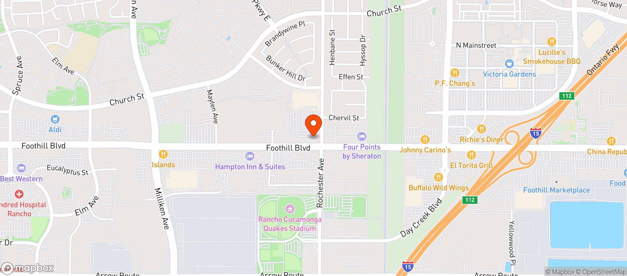 Map showing Old Spaghetti Factory #54