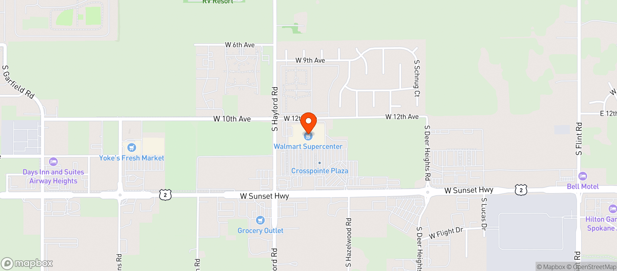 Map showing Walmart Supercenter