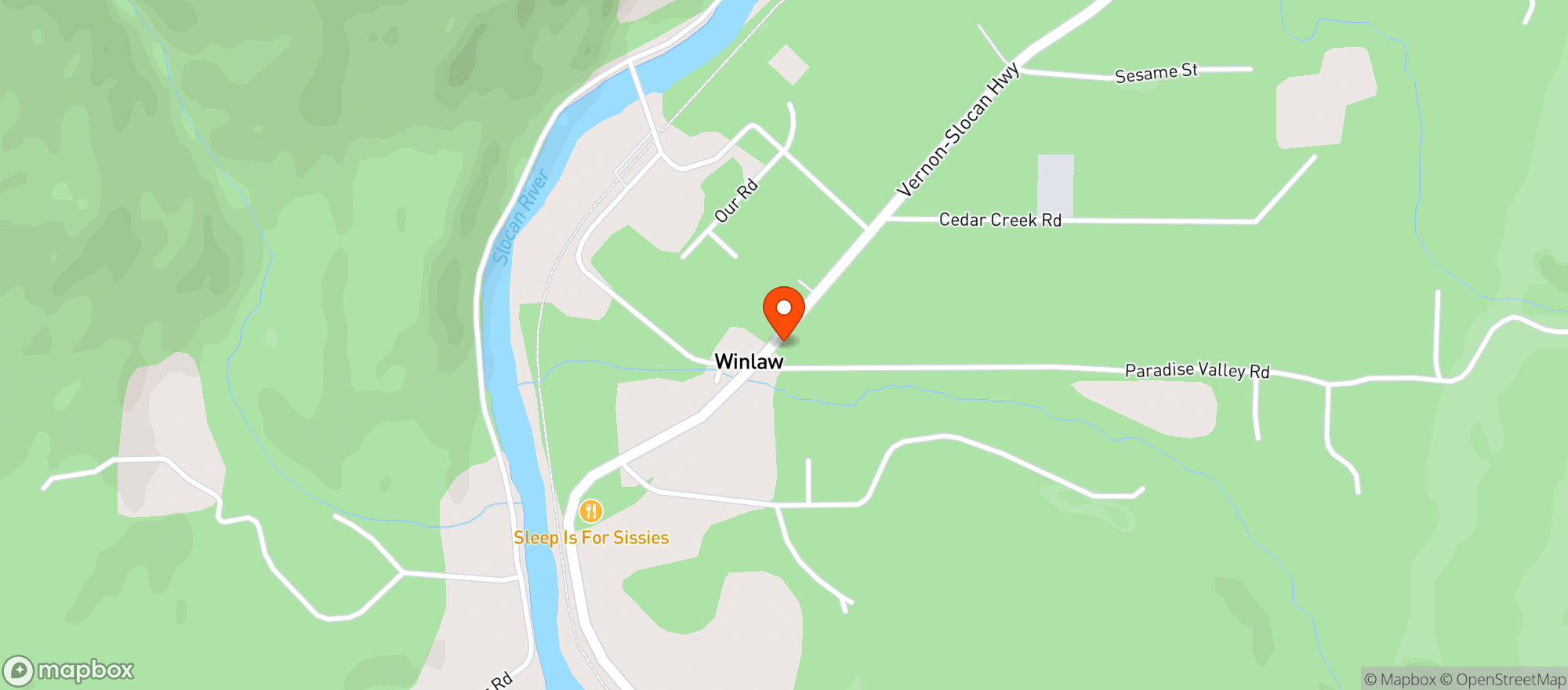Map showing Winlaw Mini Mart