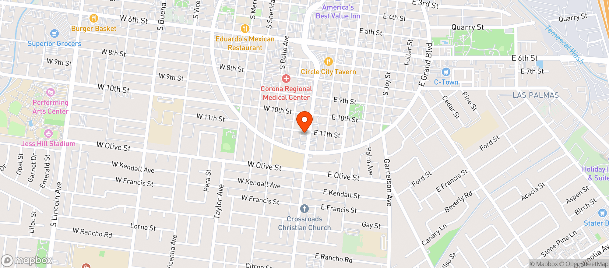 Map showing Circle City Liquor