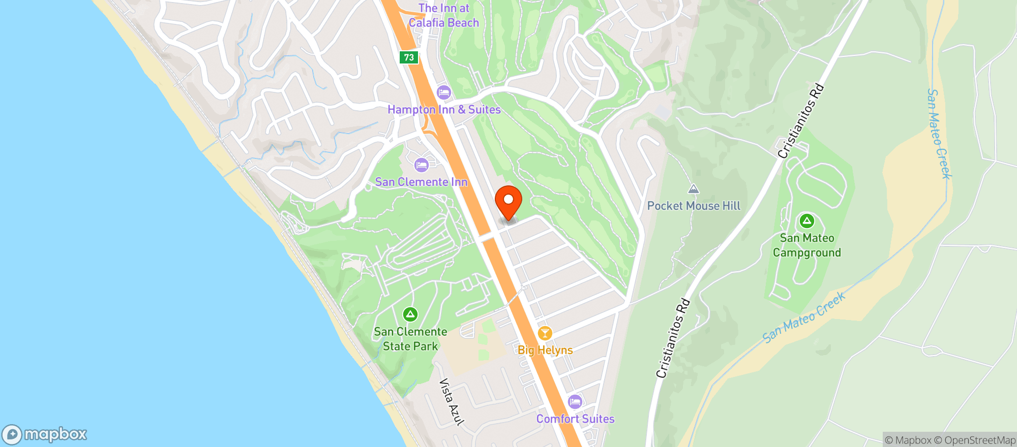 Map showing Primo foods San Clemente inc - San Clemente