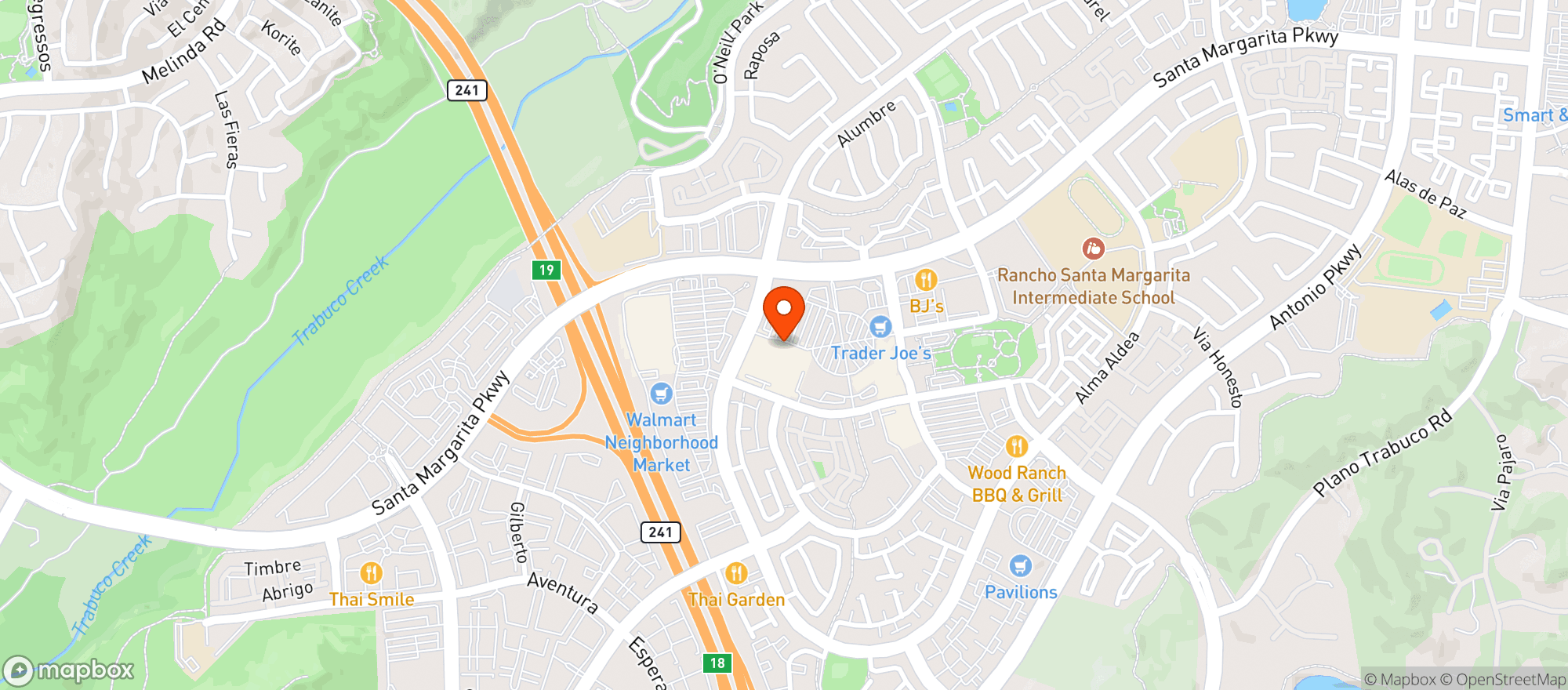 Map showing Target Store