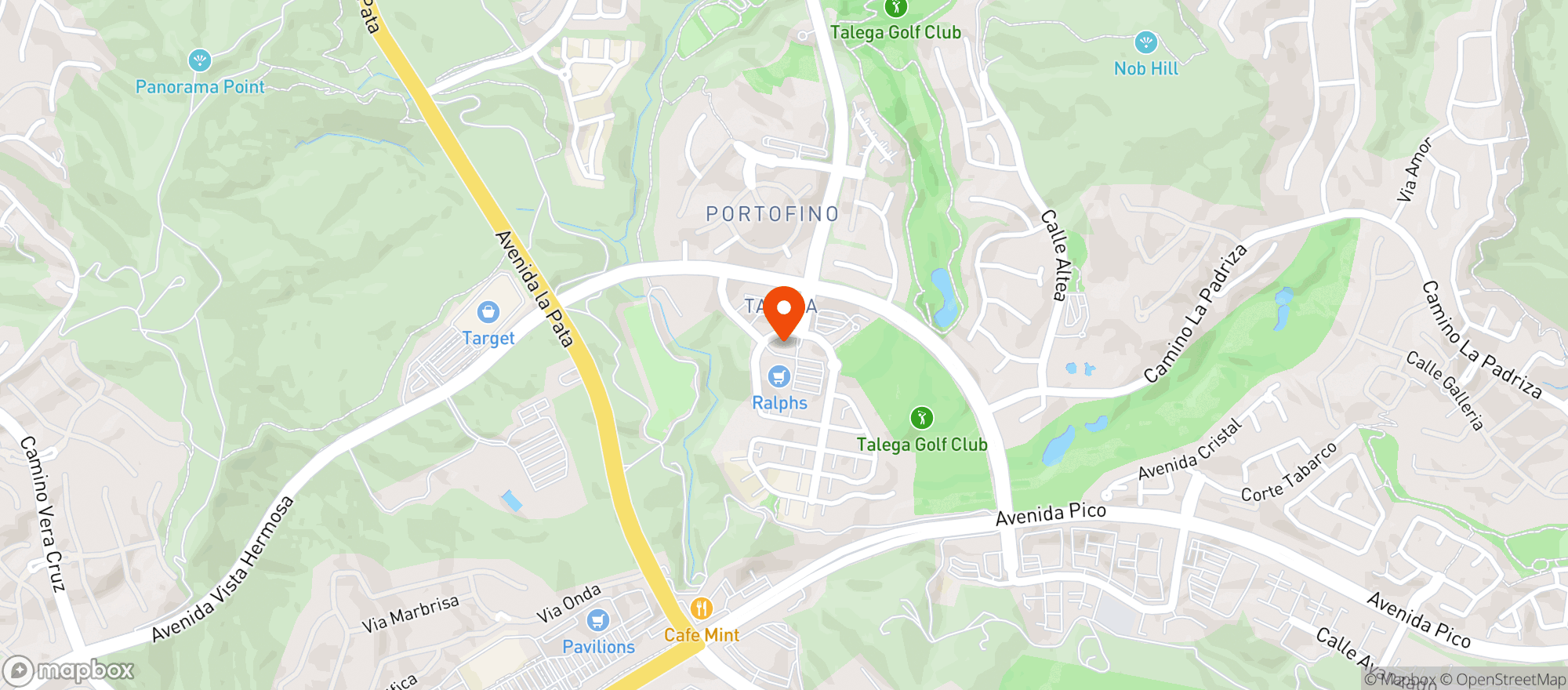 Map showing Ralphs (703) - 00287 - Talega Village Center