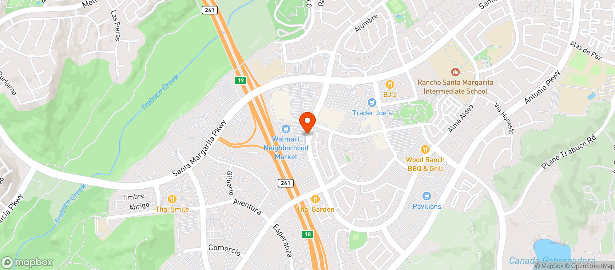 Map showing Walmart Neighborhood Mkt