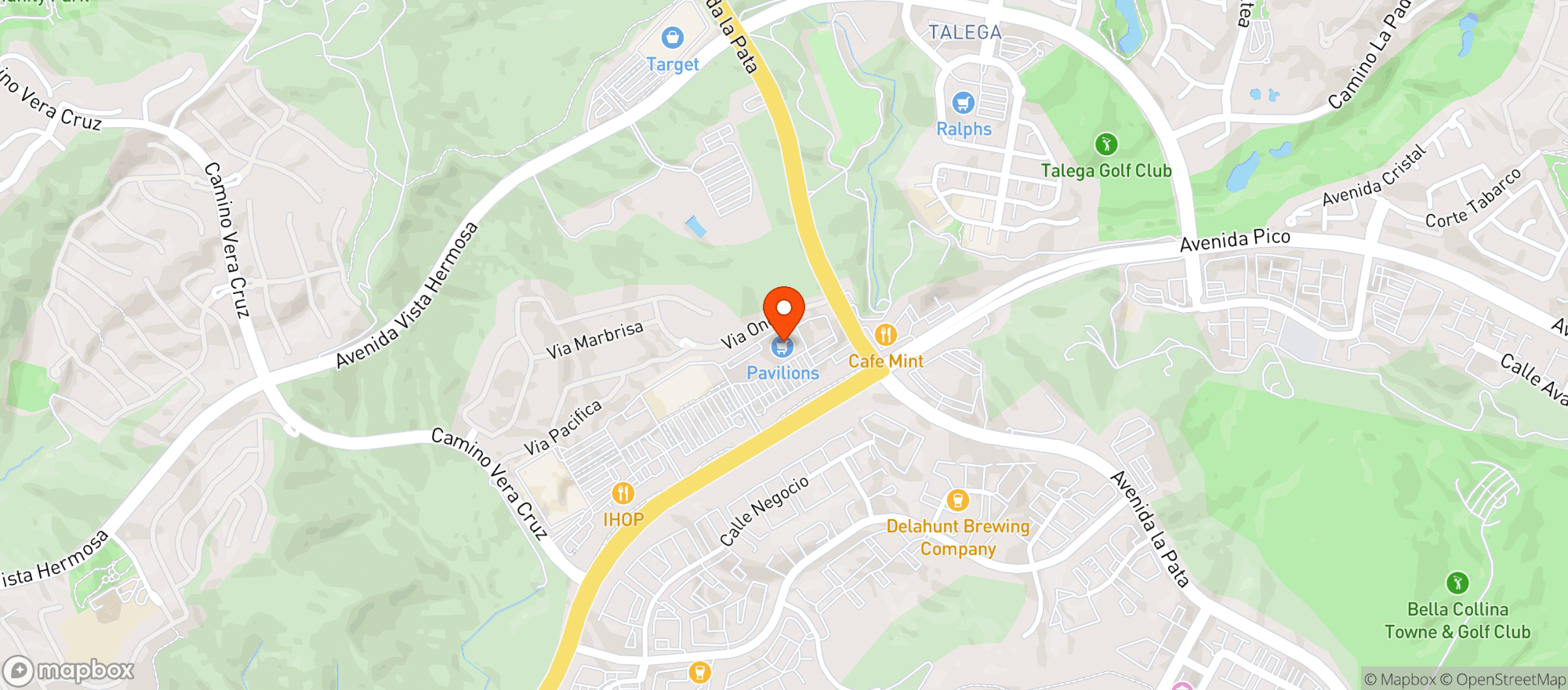 Map showing Albertsons