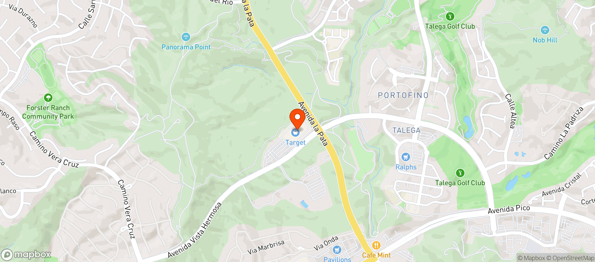 Map showing Target