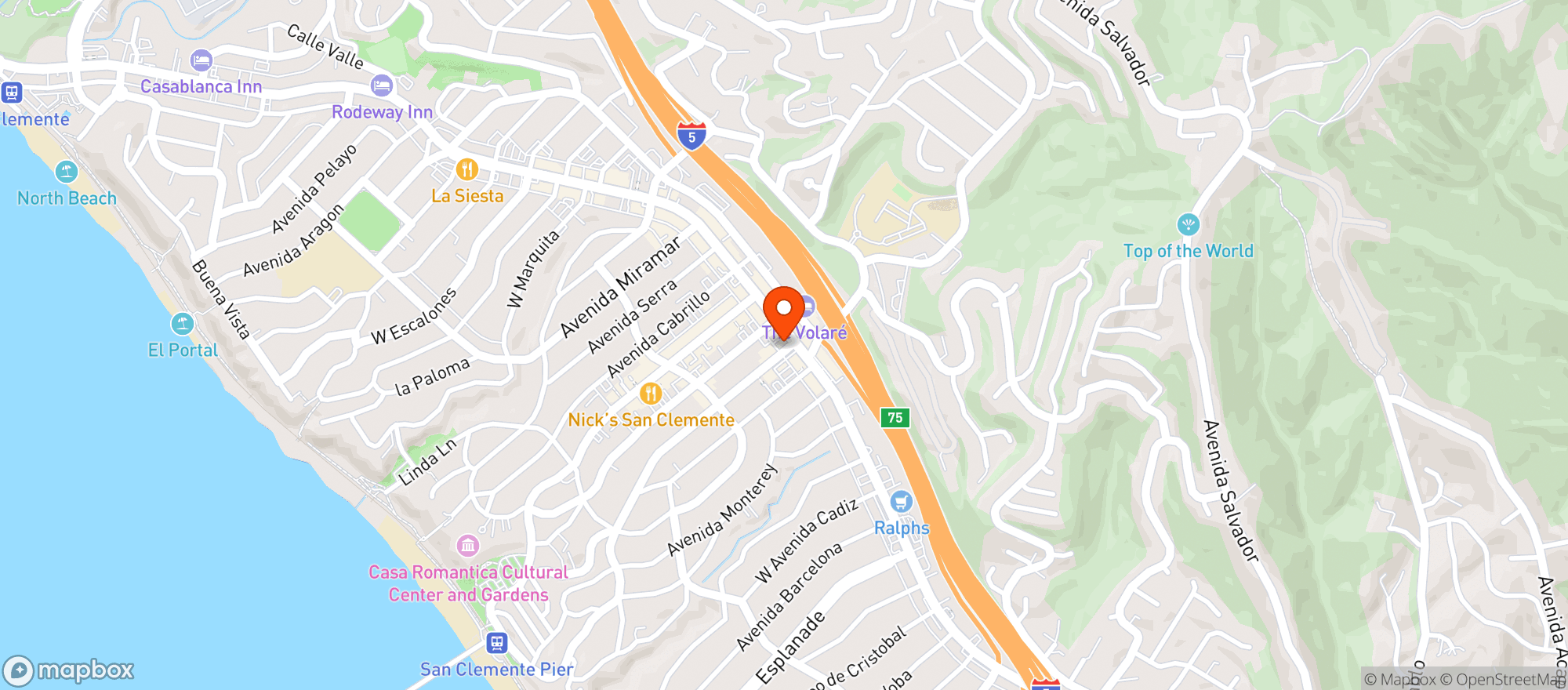 Map showing Red Fox Lounge