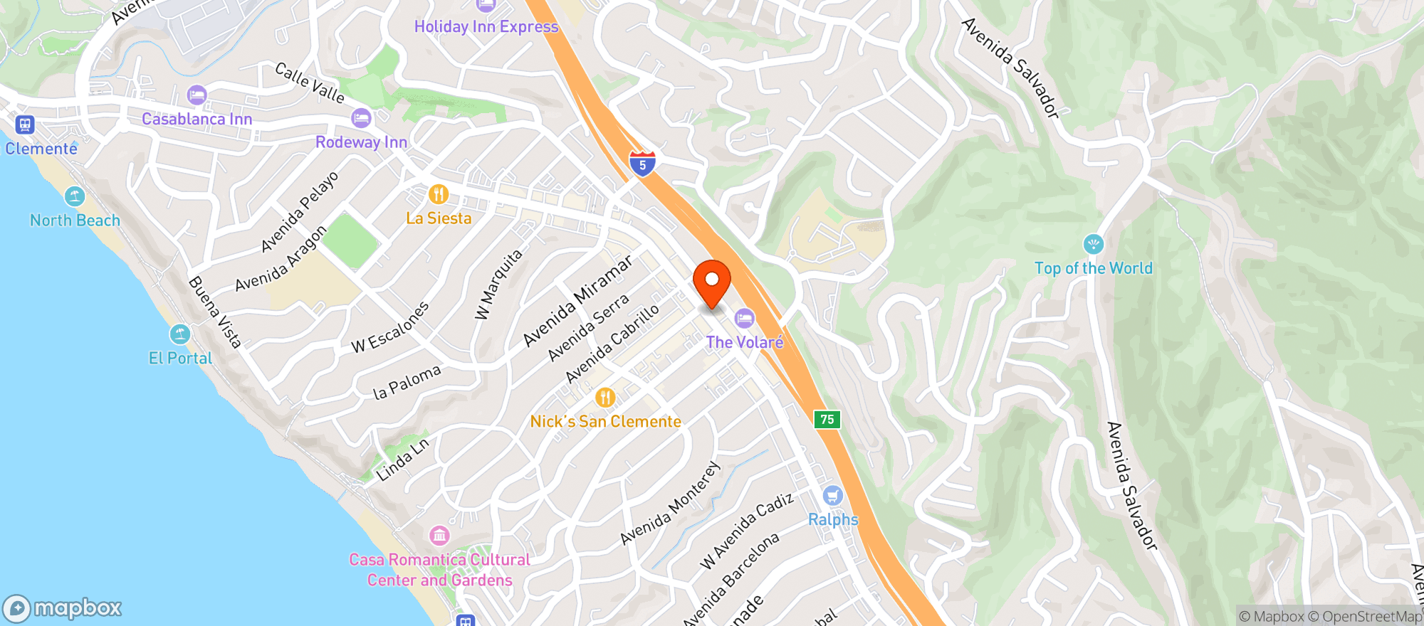 Map showing Active Culture Cafe