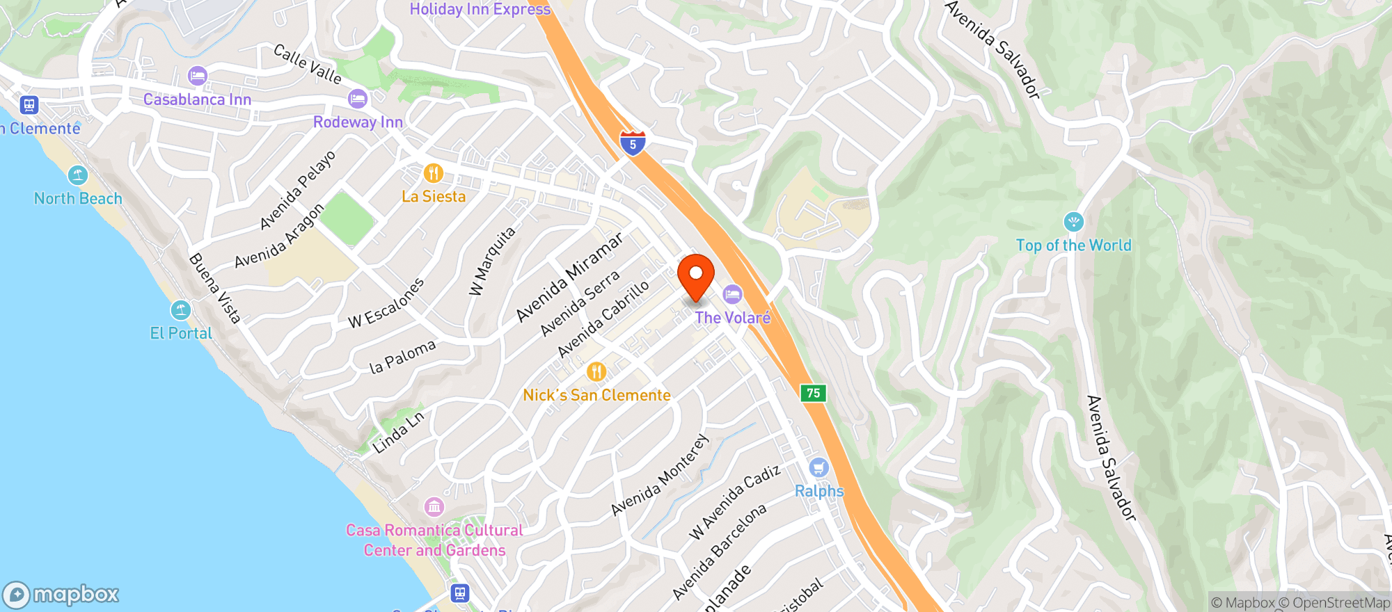Map showing Sur Coffee
