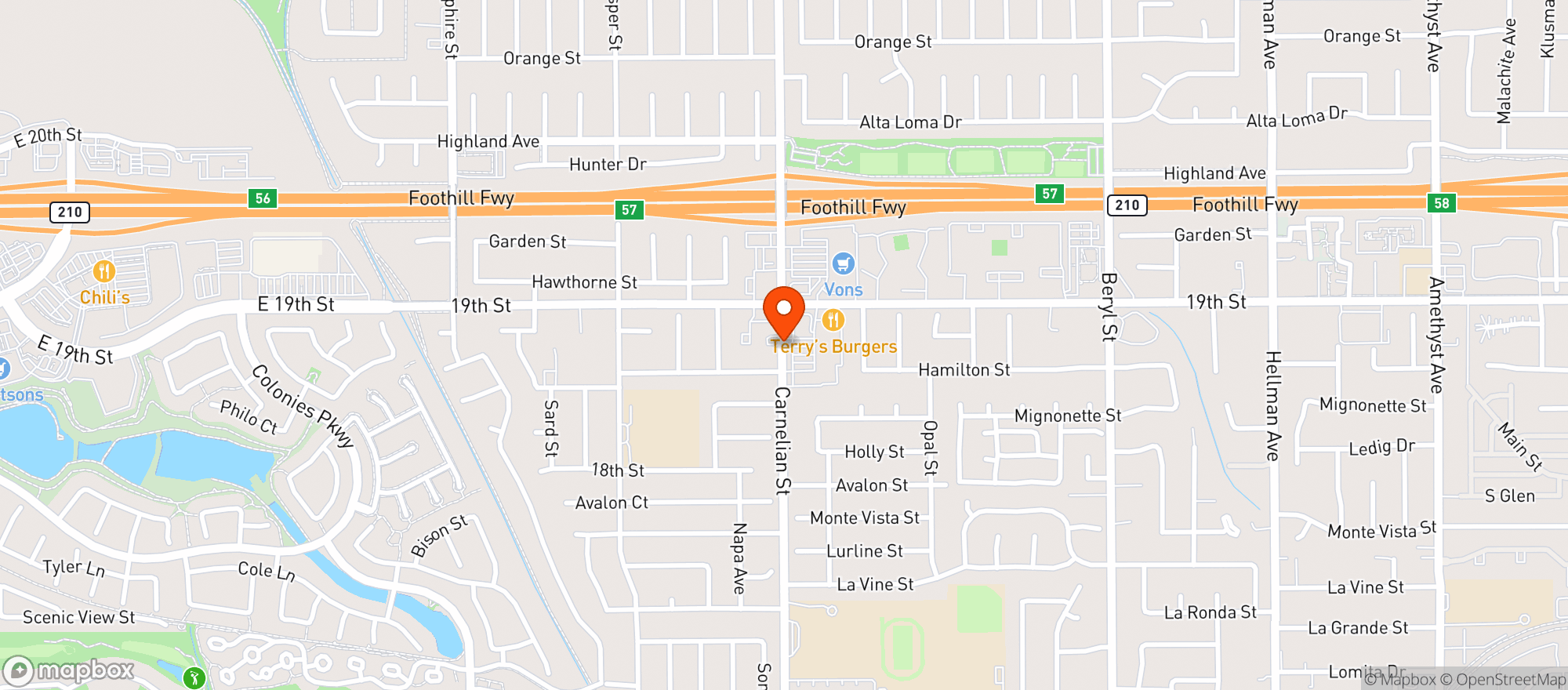 Map showing Sprouts Farmers Market