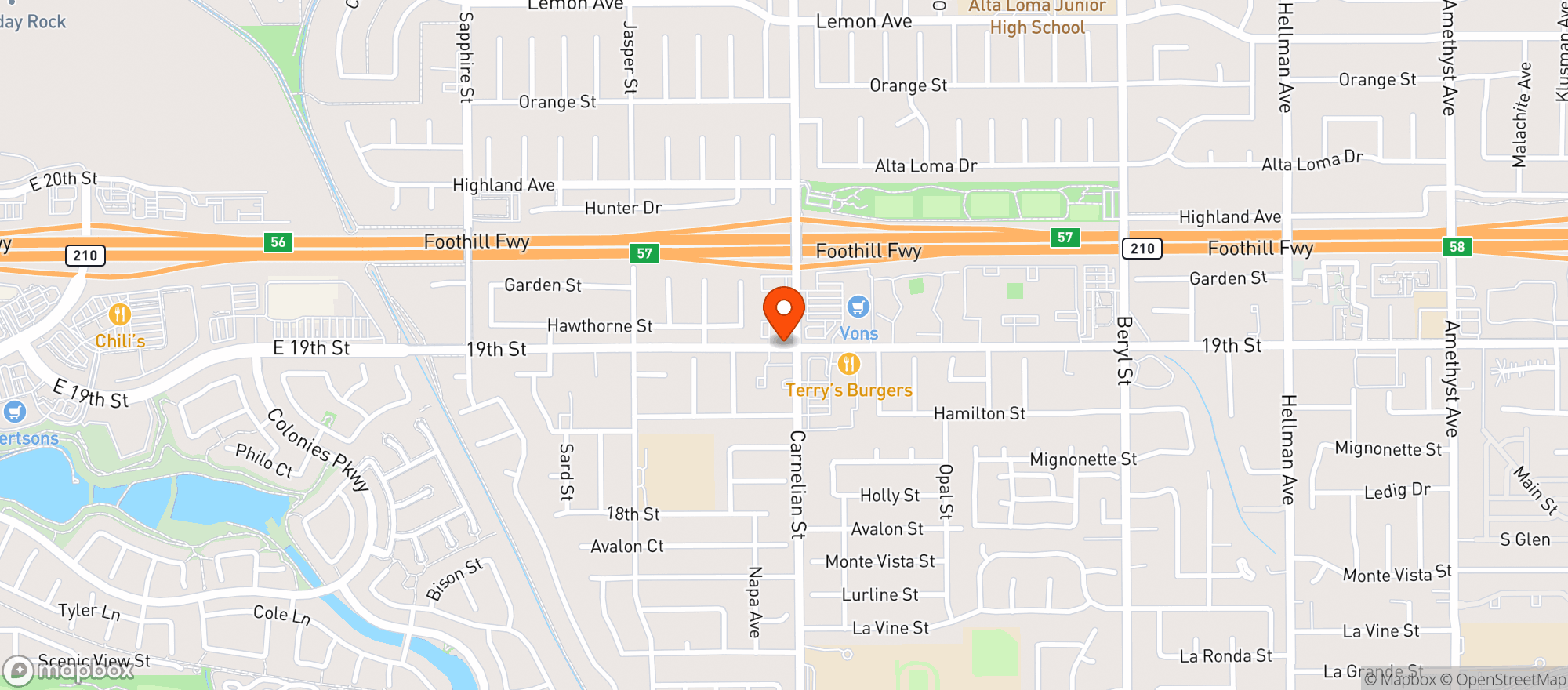 Map showing Red Carpet Wine & Spirits