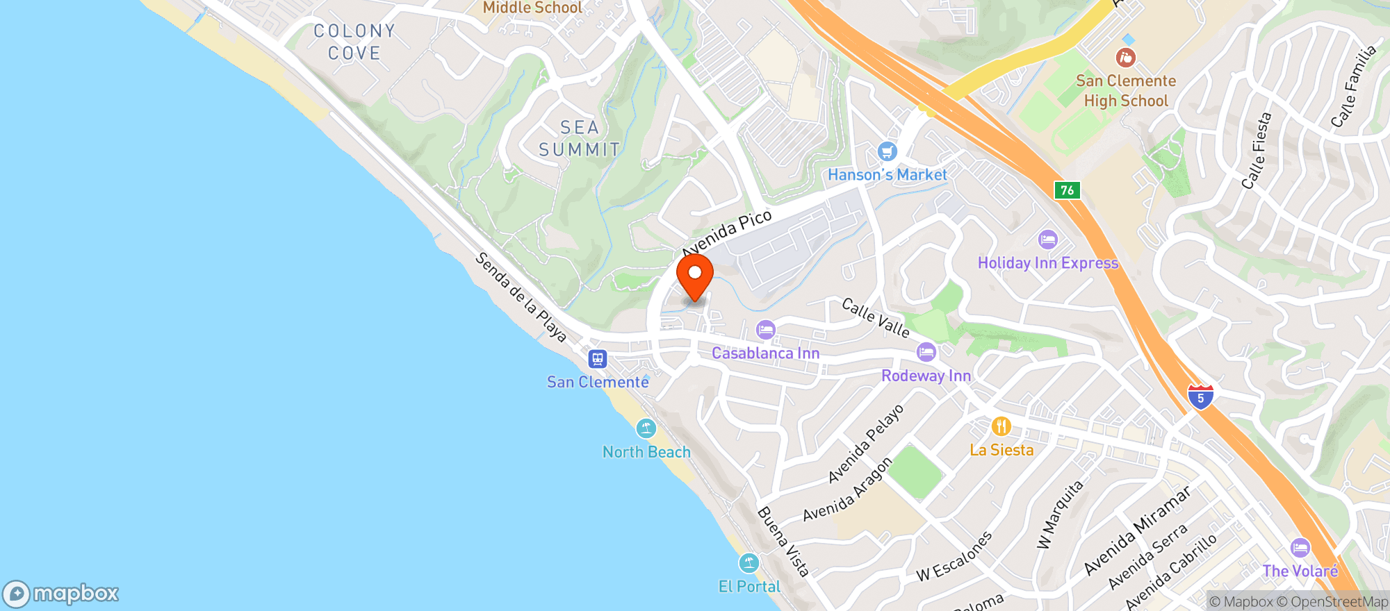 Map showing Knuckleheads Sports Bar