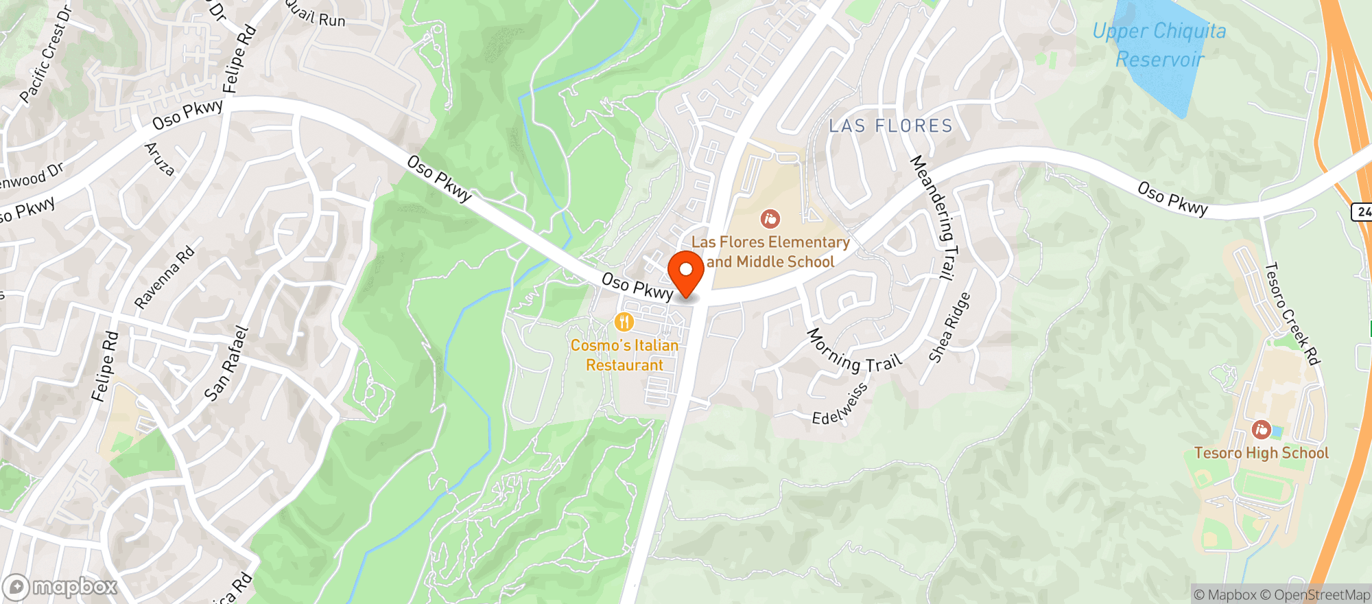 Map showing Las Flores Gas, LLC