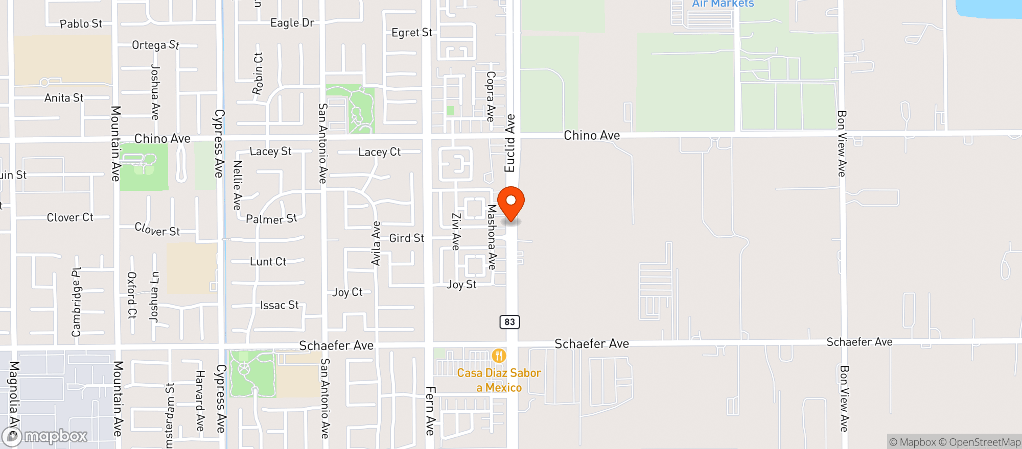 Map showing 7 Eleven #22225