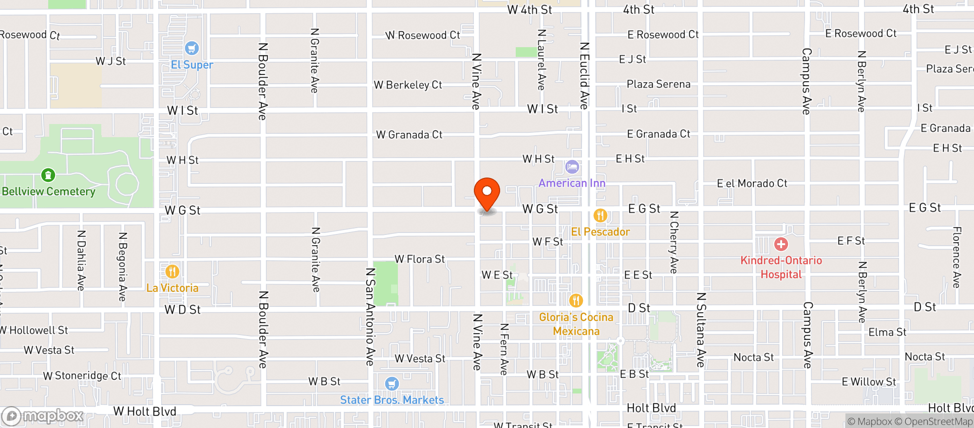 Map showing 7 Eleven #13969