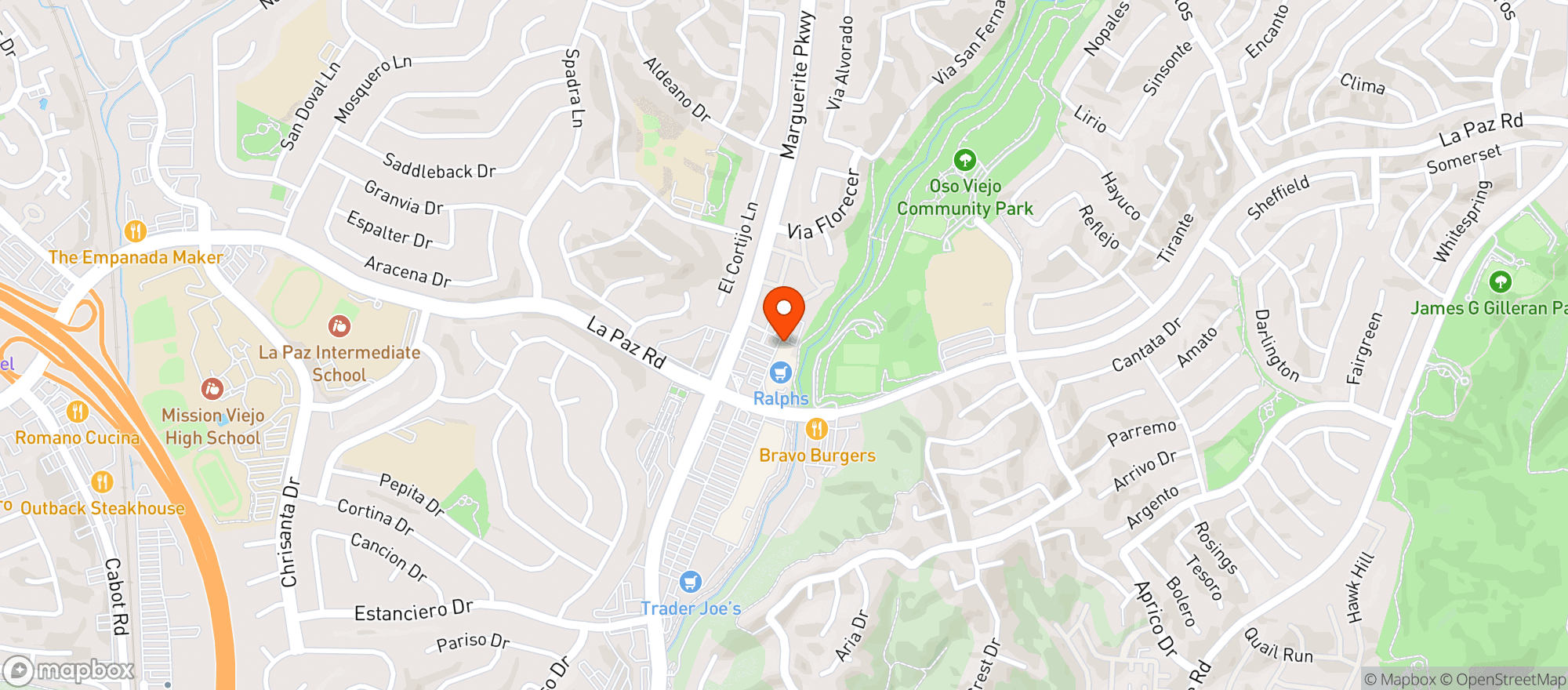 Map showing Ralphs (703) - 00076 - La Paz Marguerite Sc